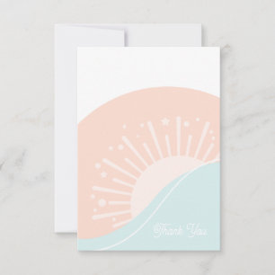 Here Comes The Sun Flat Thank You Card