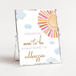Here Comes The Sun Girl Envelope Station Poster