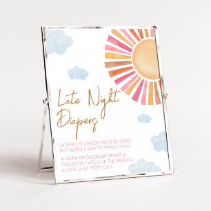 Here Comes The Sun Girl Late Night Diapers Poster