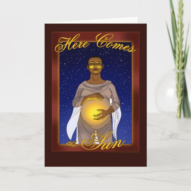 Here Comes the Sun Greeting Card (Front)
