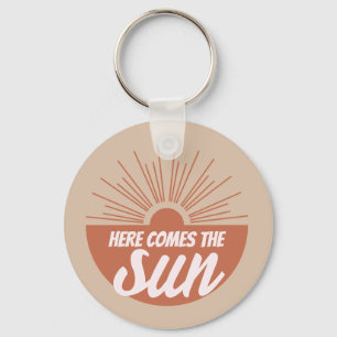 Here comes the sun key ring