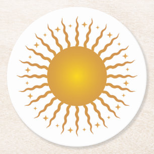 Here Comes The Sun Paper Coasters