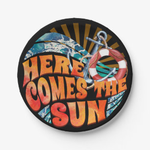 Here Comes The Sun Paper Plate