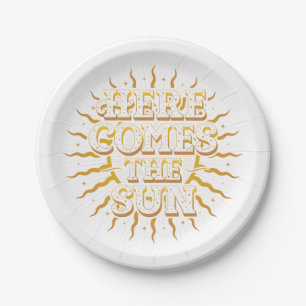Here Comes The Sun Paper Plates