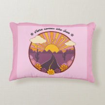 Here Comes the Sun Pillow (Pink)