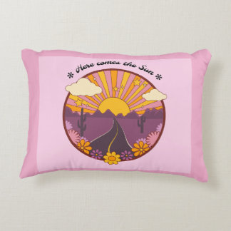 Here Comes the Sun Pillow (Pink)