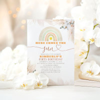 Here Comes The Sun Rainbow 1st Birthday