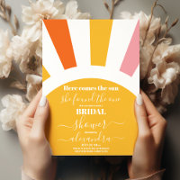 Here Comes the Sun Ray Yellow Bridal Shower