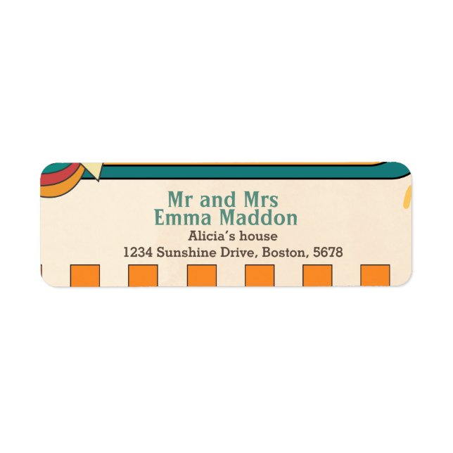 Here comes the sun Retro Baby Shower (Front)