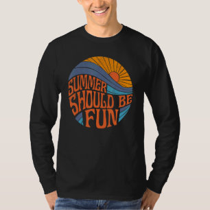 Here Comes The Sun Retro Vintage Summer Beach Trip T-Shirt