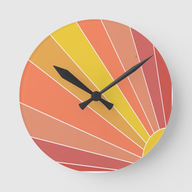Here Comes the Sun Round Clock (Front)