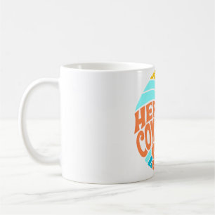 Here Comes the Sun Tee, Retro Style, Hippie Style Coffee Mug