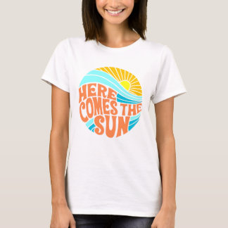 Here Comes the Sun Tee, Retro Style, Hippie Style T-Shirt