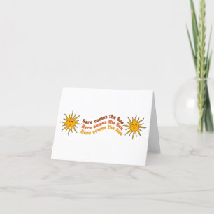 Here Comes The Sun Thank You Card