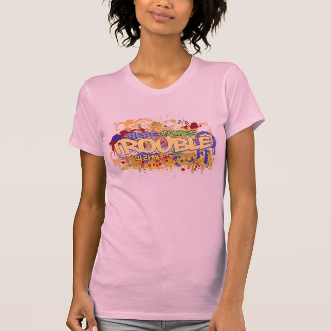Here Comes Trouble Tee (Front)