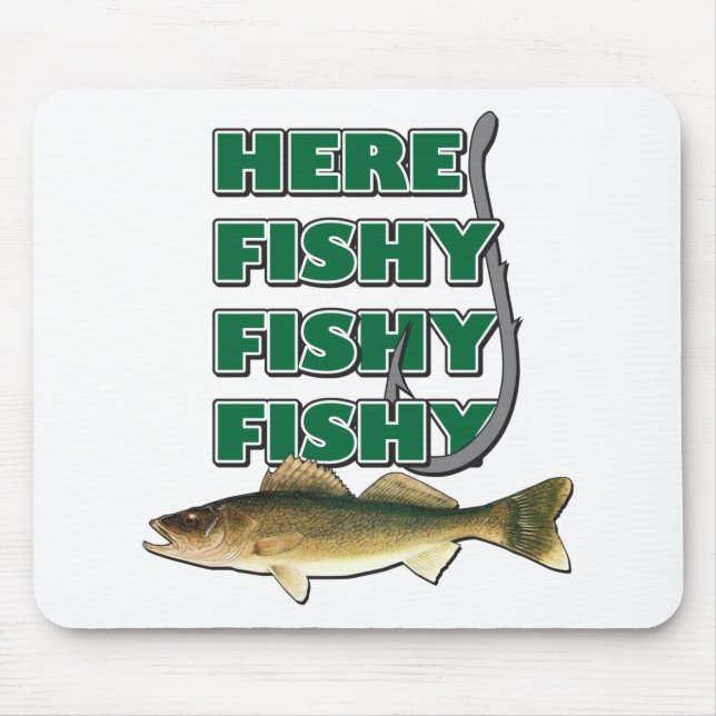 Here-Fishy-Fishy-2 Mouse Mat (Front)