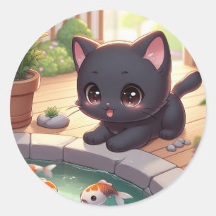 Here Fishy Fishy! Classic Round Sticker