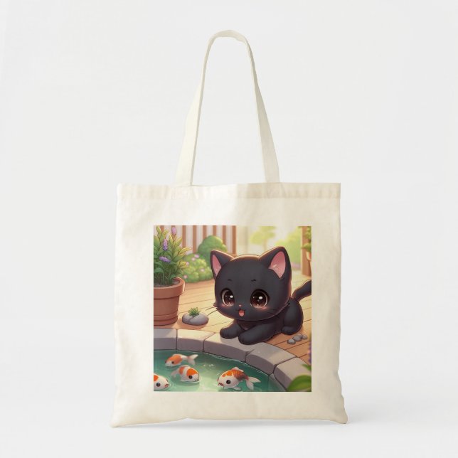 Here Fishy Fishy! Tote Bag (Front)