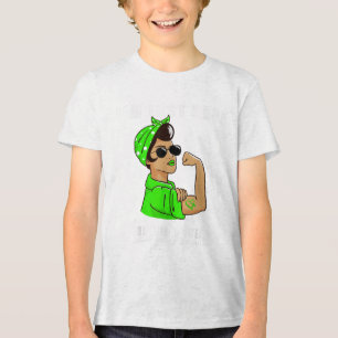 Here For Green Wear Women Bandanna Mental Health A Tri-Blend Shirt