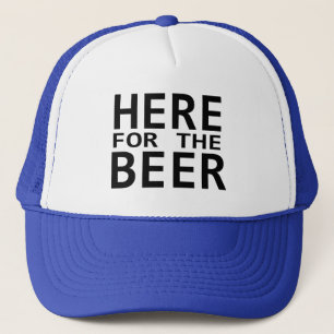 Here for the beer humour bachelor party hat