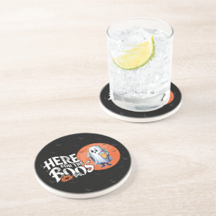 Here for the Boos Drink Up and Get Your Spook On Coaster