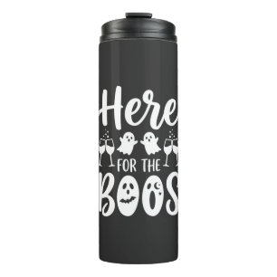 Here For The Boos Halloween Ghost Design_1 Thermal Tumbler