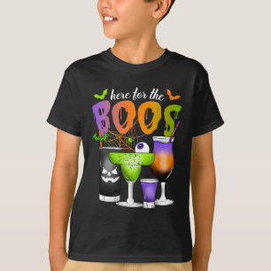 Here For The Boos Halloween Scary Gles Drinking Sp T-Shirt