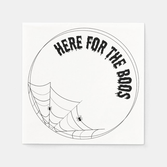 here for the boos luxury napkin - halloween (Front)