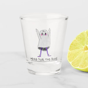 Here For The Boos Shot Glass