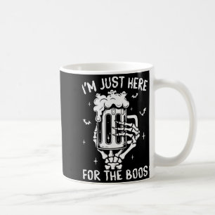 Here For The Boos Skeleton Funny Halloween Costume Coffee Mug