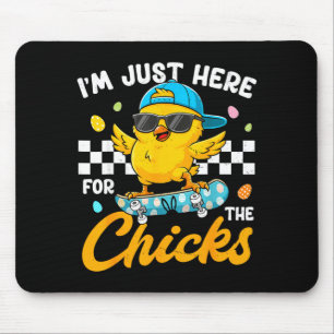 Here for the chicks for toddler boy kids easter da mouse mat