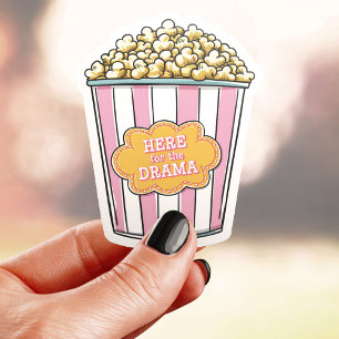 Here For The Drama Popcorn Vinyl