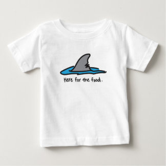 "Here For The Food" Shark Tee