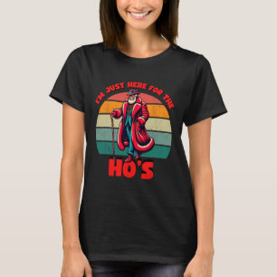 Here For The Hos Inappropriate Santa Xmas Naughty T-Shirt
