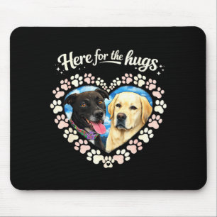 here for The hugs - Dogs That Visit Patients Mouse Mat