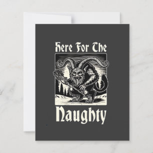 Here for the Naughty Krampus Spooky Xmas Devil 