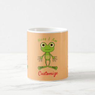Here I am cute frog Thunder_Cove Coffee Mug