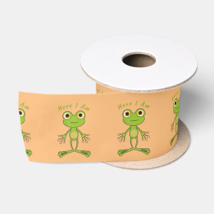 Here I am cute frog Thunder_Cove Satin Ribbon
