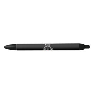 Here I Am Send Me Isaiah 68 Firefighter Black Ink Pen