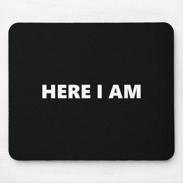 Here I Am Send Me Isaiah 6_8 Christian Faith Bible Mouse Mat (Front)