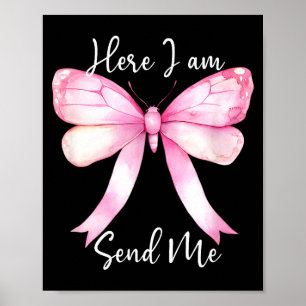 Here I Am Send Me Women Lord Send Me Christian Nk Poster