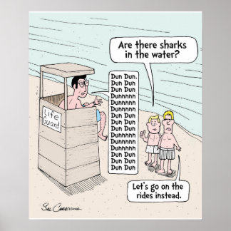Here is a funny beach poster by Sal Caradonna