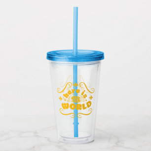 Here is the world acrylic tumbler