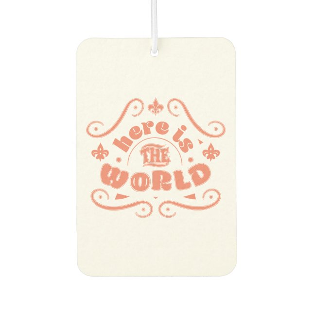 Here is the world car air freshener (Front)