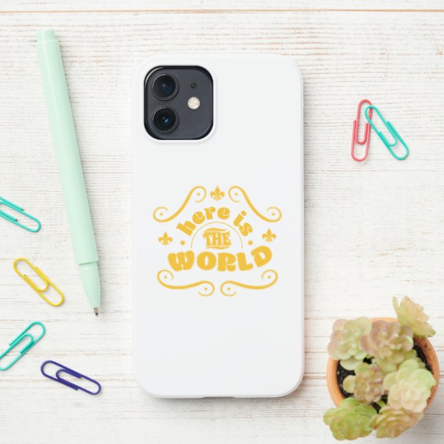 Here is the world iPhone case (On Desk)