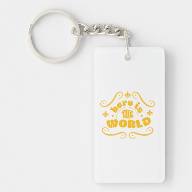 Here is the world key ring (Front)