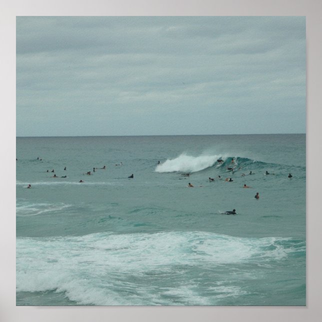 HERE IT COMES Surfing Poster (Front)