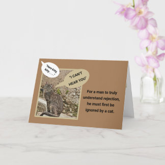 "HERE KITTY, KITTY"/CUTE CAT IGNORING OWNER CARD