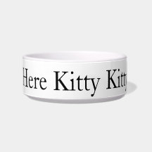 Here Kitty Kitty Medium Pet Bowl