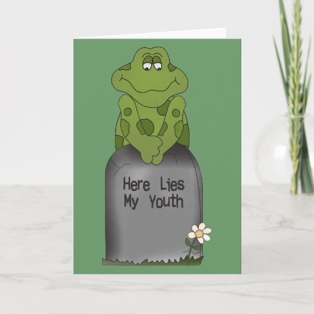 Here Lies My Youth Card (Front)
